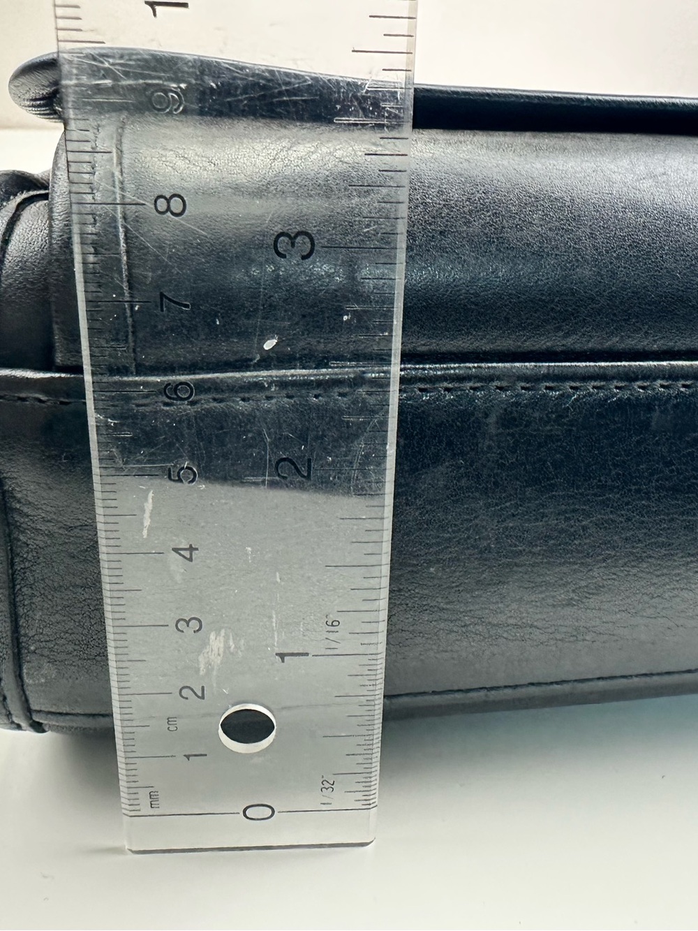 Coach Vintage Ridgefield Flap Black Leather Suede Crossbody Buckle Bag Late 90s - Picture 7 of 13